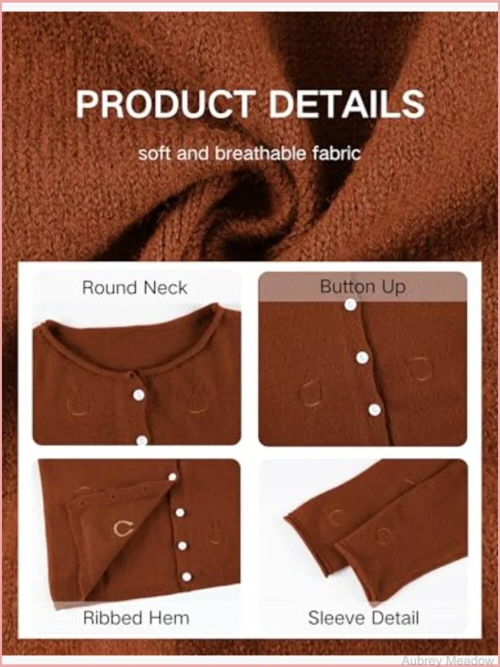 Women's Casual Long Sleeve Cardigan Full Button Closure Horseshoe Embroidery